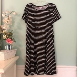 Lularoe Medium Black & White Striped Jessie